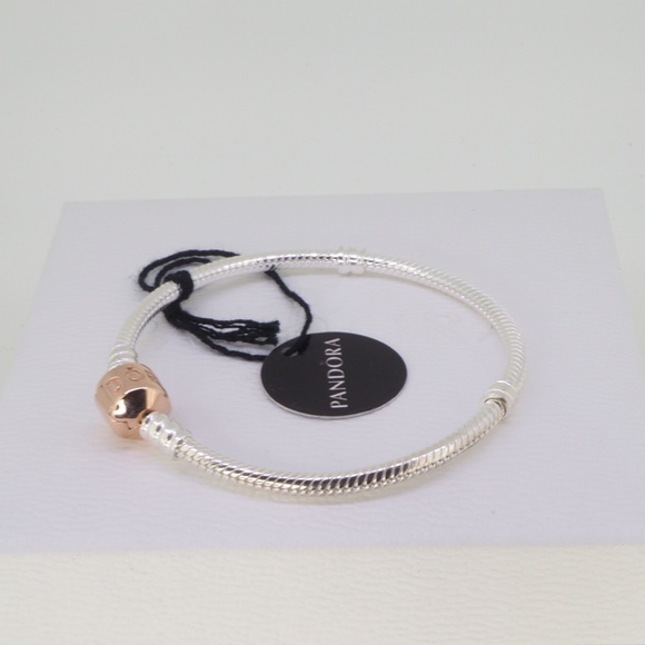 Pandora Moments Rose Snake Chain Bracelet 580702 - Picture 8 of 8